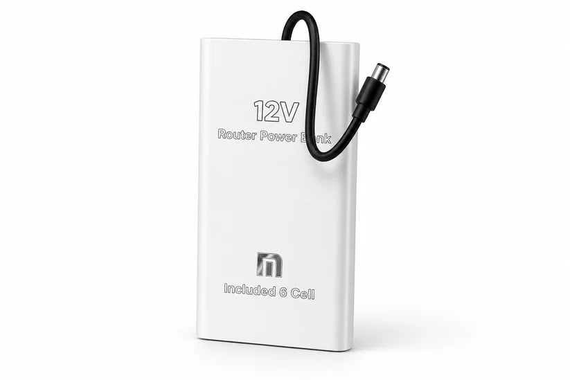 12V WiFi Router Power Bank 20000mAh – 7-8 Hours Backup