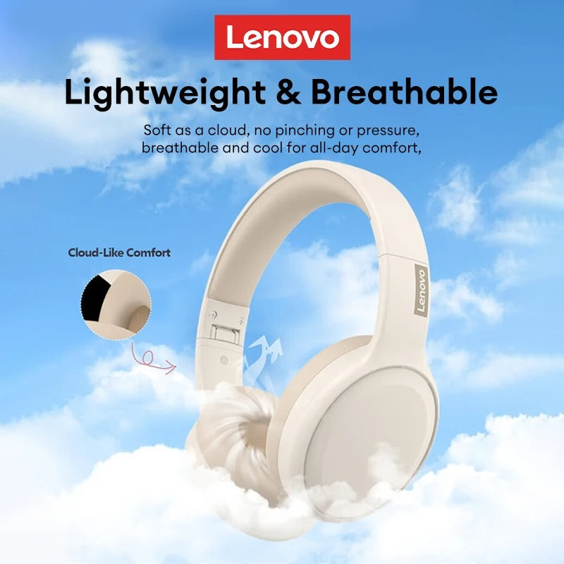 Lenovo TH30 Over-Ear Wireless Bluetooth Gaming Headset – ANC, HiFi, 360° Stereo Sound